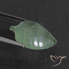 Prehnite Verde Menta Chiaro naturale da 4.92 ct, Taglio a fantasia, Traslucido