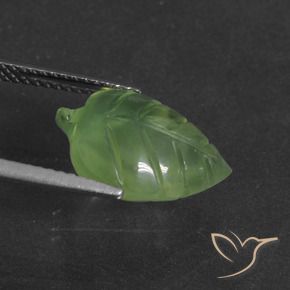Prehnite Verde medio naturale da 6.21 ct, Taglio a fantasia, Traslucido