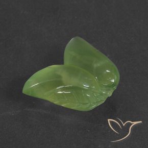 Prehnite Verde caldo naturale da 14.66 ct, Taglio a fantasia, Traslucido