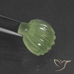 Prehnite Verde lime naturale da 10.71 ct, Taglio a fantasia, Traslucido