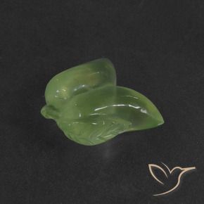 Prehnite Verde caldo naturale da 9.97 ct, Taglio a fantasia, Traslucido