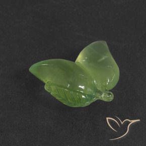 Prehnite Verde medio naturale da 12.52 ct, Taglio a fantasia, Traslucido
