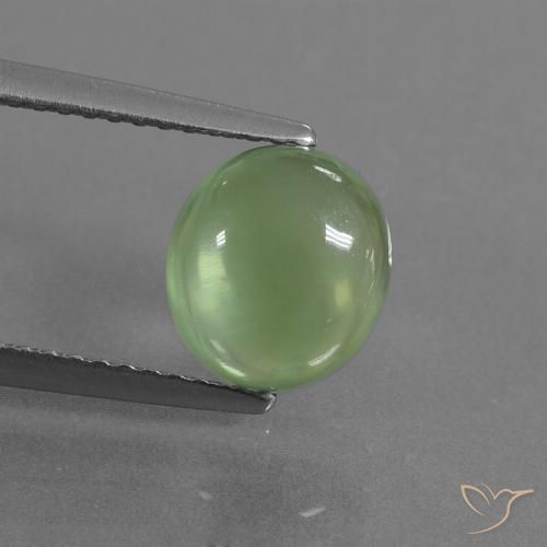 2.36ct Naturale Giallo verde Prehnite, Ovale, Trasparente