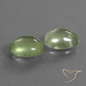 Gemme di Prehnite Verde chiaro naturale da 2.85 ct, Ovale, Trasparente