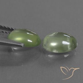 Gemme di Prehnite Verde chiaro naturale da 2.85 ct, Ovale, Trasparente