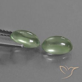 Gemme di Prehnite Verde giallastro naturale da 2.63 ct, Ovale, Trasparente