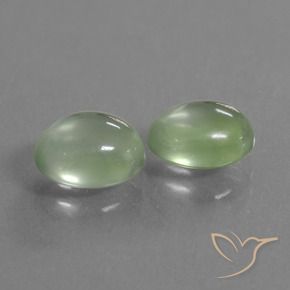 Gemme di Prehnite Verde caldo naturale da 3.79 ct, Ovale, Trasparente