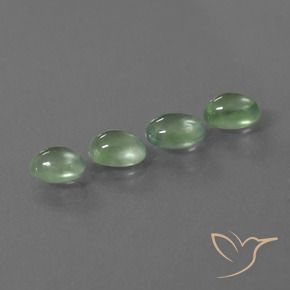 Gemme di Prehnite Giallo chiaro Verde naturale da 4.14 ct, Ovale, Trasparente