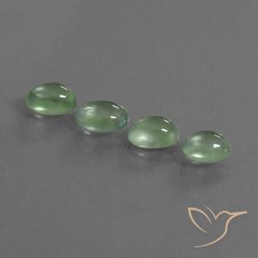 Gemme di Prehnite Giallo chiaro Verde naturale da 4.14 ct, Ovale, Trasparente