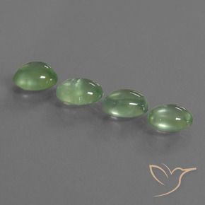 Gemme di Prehnite Giallo chiaro Verde naturale da 5.77 ct, Ovale, Trasparente