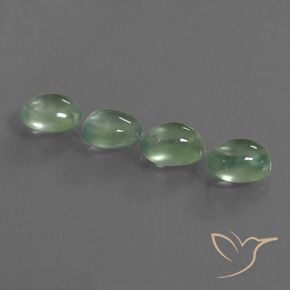 Gemme di Prehnite Verde Pera Chiaro naturale da 5.83 ct, Ovale, Trasparente