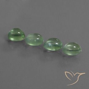 Gemme di Prehnite Verde caldo naturale da 7.80 ct, Ovale, Trasparente