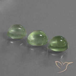Gemme di Prehnite Giallo verde naturale da 4.94 ct, Ovale, Trasparente