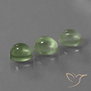 Gemme di Prehnite Giallo verde naturale da 4.94 ct, Ovale, Trasparente