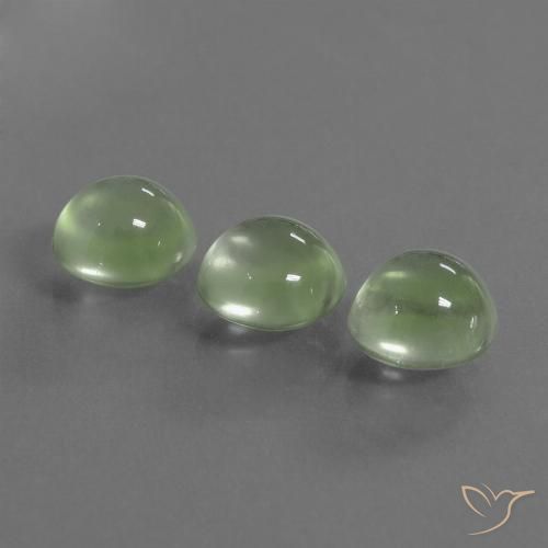 5.89ctw Naturale Giallo verde Prehnite, Rotondo, Trasparente