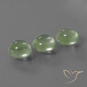 Gemme di Prehnite Giallo verde naturale da 5.89 ct, Rotondo, Trasparente