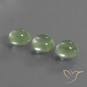 Gemme di Prehnite Giallo verde naturale da 5.89 ct, Rotondo, Trasparente
