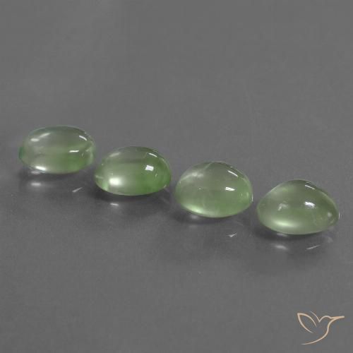 8.34ctw Naturale Giallo verde Prehnite, Ovale, Trasparente