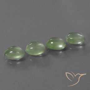 Gemme di Prehnite Giallo verde naturale da 8.34 ct, Ovale, Trasparente