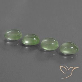 Gemme di Prehnite Giallo verde naturale da 8.34 ct, Ovale, Trasparente