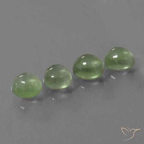 8.35ctw Naturale Pera Verde Prehnite, Ovale, Trasparente, Photo A
