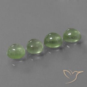 Gemme di Prehnite Pera Verde naturale da 8.35 ct, Ovale, Trasparente