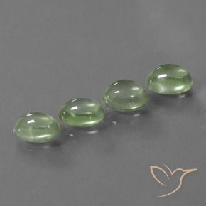 Gemme di Prehnite Giallo chiaro Verde naturale da 6.48 ct, Ovale, Trasparente