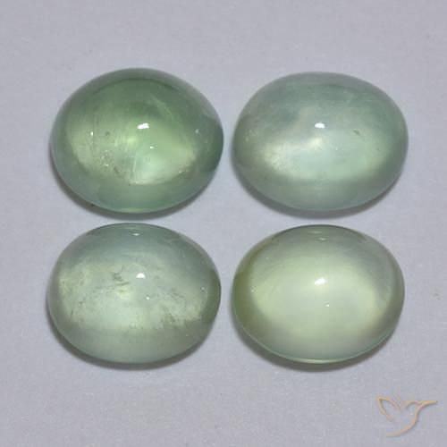 5.50ctw Naturale Verde chiaro Prehnite, Ovale, Trasparente