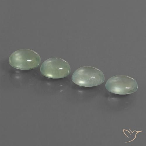 6.41ctw Naturale Giallo chiaro Verde Prehnite, Ovale, Trasparente