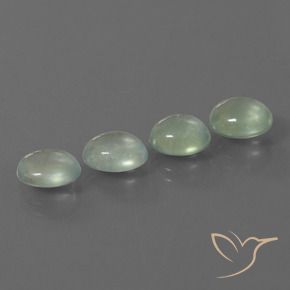 Gemme di Prehnite Giallo chiaro Verde naturale da 6.41 ct, Ovale, Trasparente