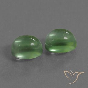 Gemme di Prehnite Verde caldo naturale da 2.68 ct, Ovale, Trasparente