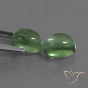 Gemme di Prehnite Verde caldo naturale da 2.68 ct, Ovale, Trasparente