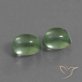 Gemme di Prehnite Verde giallastro naturale da 2.43 ct, Ovale, Trasparente