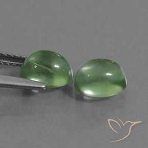 Gemme di Prehnite Verde giallastro naturale da 2.43 ct, Ovale, Trasparente