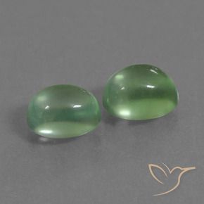 Gemme di Prehnite Verde medio naturale da 2.66 ct, Ovale, Trasparente