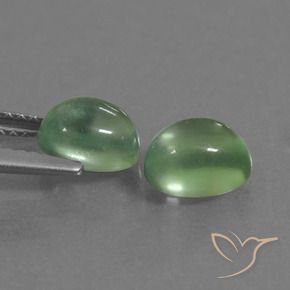 Gemme di Prehnite Verde medio naturale da 2.66 ct, Ovale, Trasparente
