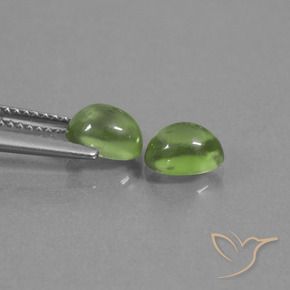 Gemme di Prehnite Verde caldo naturale da 2.28 ct, Ovale, Trasparente