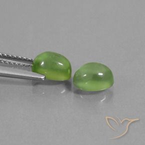 Gemme di Prehnite Giallo verde naturale da 2.51 ct, Ovale, Trasparente