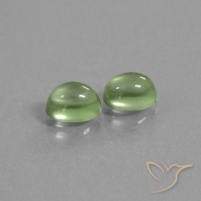 Gemme di Prehnite Giallo verde naturale da 2.37 ct, Ovale, Trasparente