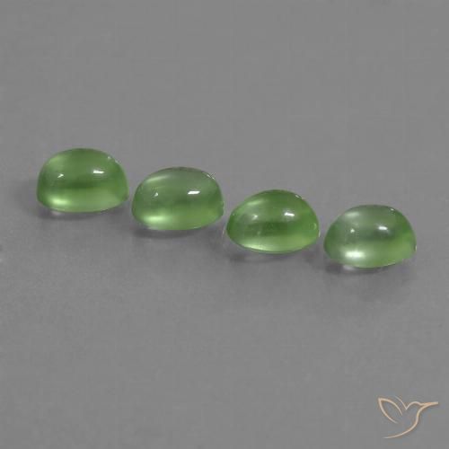 4.35ctw Naturale Verde medio Prehnite, Ovale, Trasparente