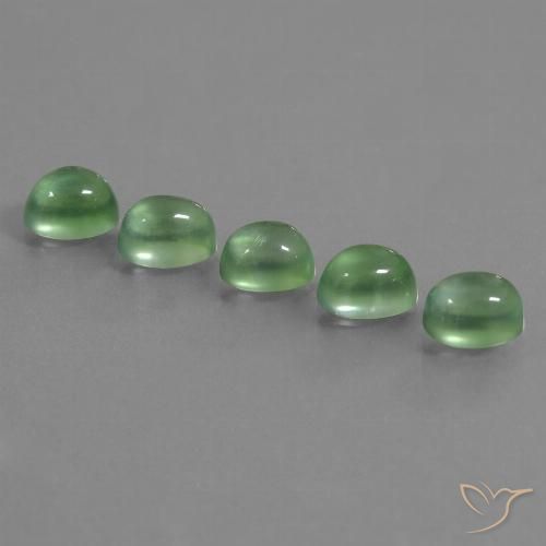 7.02ctw Naturale Verde caldo Prehnite, Ovale, Trasparente
