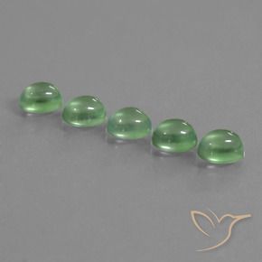 Gemme di Prehnite Verde caldo naturale da 5.92 ct, Ovale, Trasparente