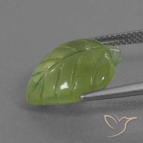 Prehnite Terra Verde naturale da 9.73 ct, Taglio a fantasia, Trasparente