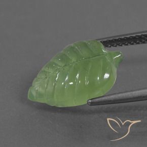 Prehnite Verde medio naturale da 5.77 ct, Taglio a fantasia, Trasparente