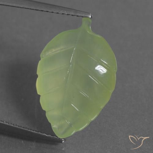 9.71ct Naturale Verde lime Prehnite, Taglio a fantasia, Trasparente