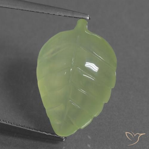 9.17ct Naturale Verde lime Prehnite, Taglio a fantasia, Trasparente