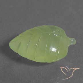 Prehnite Verde lime naturale da 11.78 ct, Taglio a fantasia, Trasparente