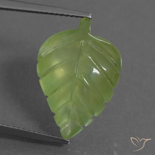 10.33ct Naturale Verde giallastro Prehnite, Taglio a fantasia, Trasparente