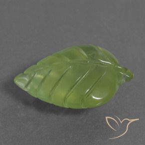 Prehnite Verde giallastro naturale da 10.33 ct, Taglio a fantasia, Trasparente