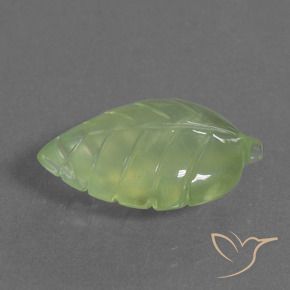 Prehnite Verde giallastro naturale da 7.52 ct, Taglio a fantasia, Trasparente